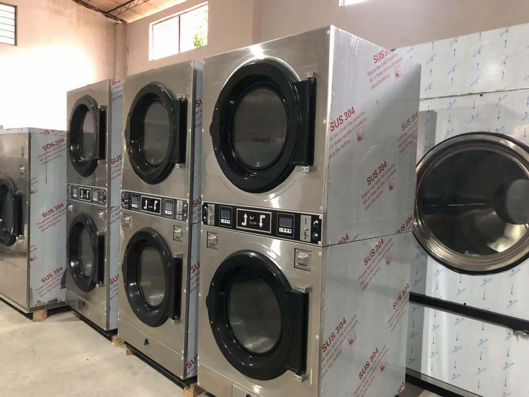 省空间 + 省本钱！！！全自动双层烘干机，，，开店必入